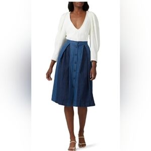 Deborah Lyons sara denim skirt